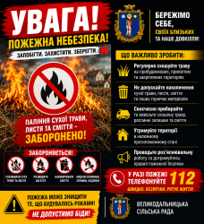 Щодо вжиття додаткових протипожежних заходів