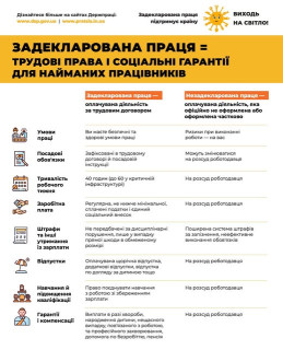 Задекларована праця: трудові права і соціальні гарантії для найманих працівників