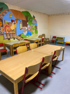 Сьогодні голова громади Денис Ткаченко проінспектував укриття одного із закладів дошкільної освіти «Золотий Ключик» в якому ведуться ремонтні роботи.