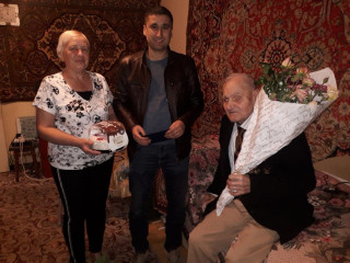 Від щирого серця вітаємо з 95-ти річним ювілеєм ветерана Другої світової війни Скалевськог о Миколу Івановича!